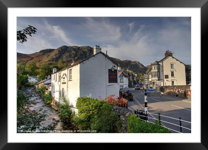 Coniston Street Framed Mounted Print by Rob Hawkins