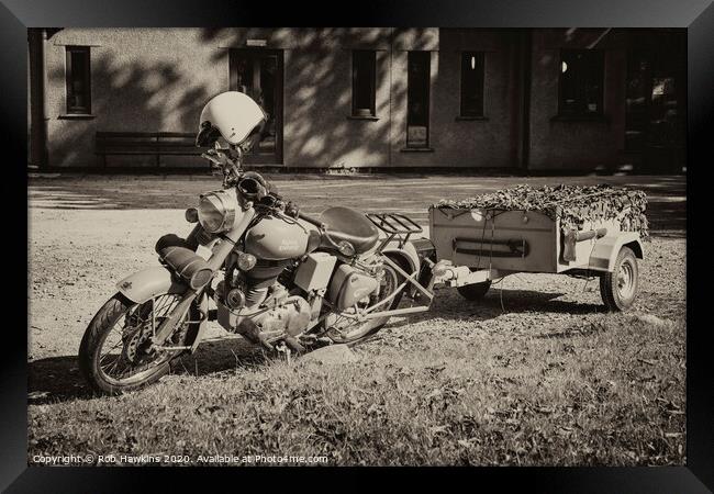 Enfield Trailer Framed Print by Rob Hawkins