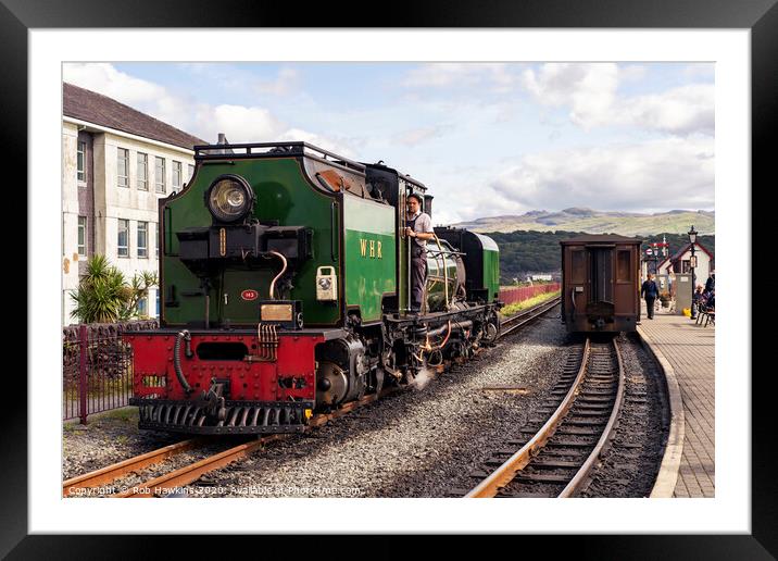 Porthmadog Garratt Framed Mounted Print by Rob Hawkins