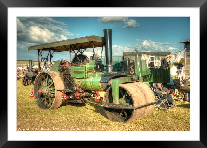 Roller Relaxation  Framed Mounted Print by Rob Hawkins