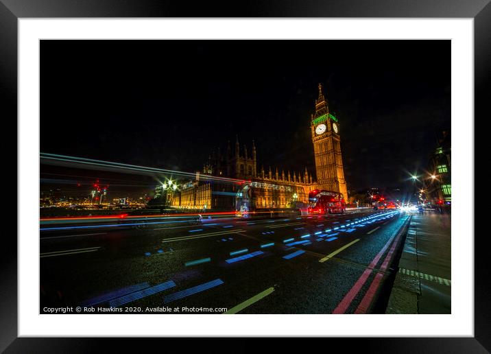 London Nights  Framed Mounted Print by Rob Hawkins