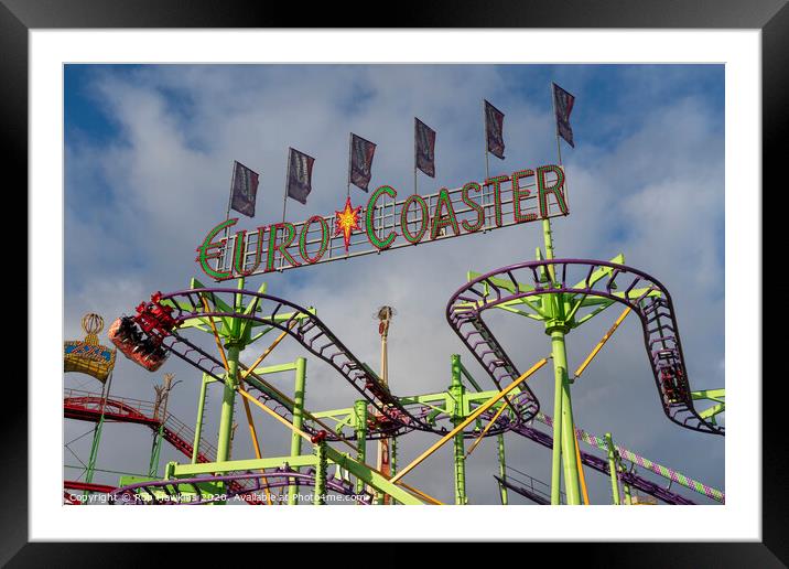 Euro Coaster Framed Mounted Print by Rob Hawkins