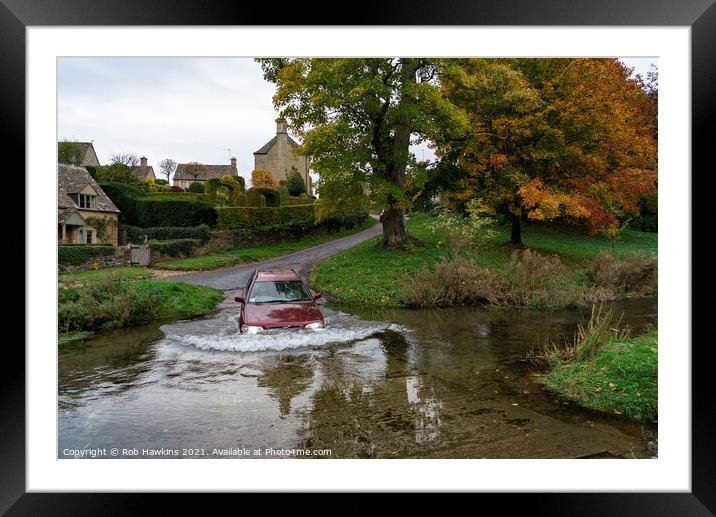 Fording It  Framed Mounted Print by Rob Hawkins