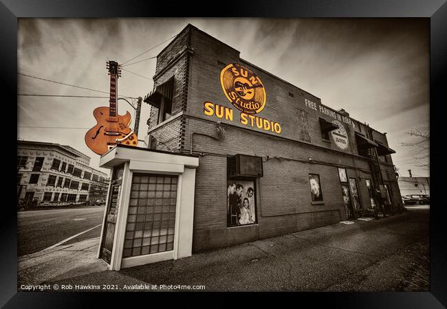 Sun Studios of Memphis  Framed Print by Rob Hawkins
