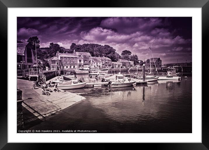 Tones of Padstow  Framed Mounted Print by Rob Hawkins