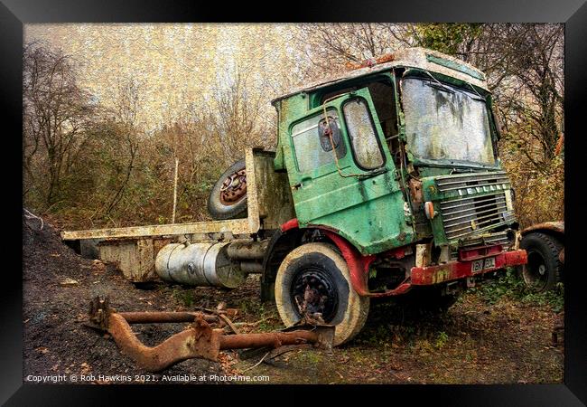 The Battered Leyland  Framed Print by Rob Hawkins