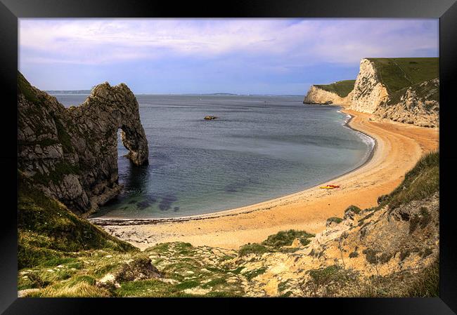 Durdle Door Framed Print by Rob Hawkins