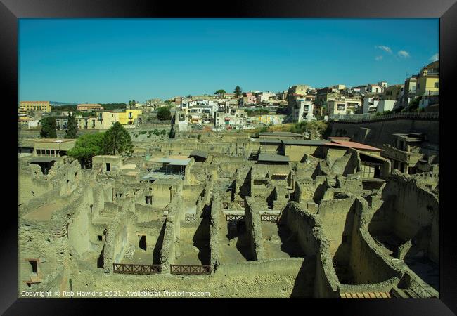 Herculaneum Remains  Framed Print by Rob Hawkins