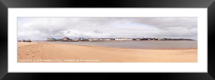 Exmouth Estuary Panorama Framed Mounted Print by Rob Hawkins
