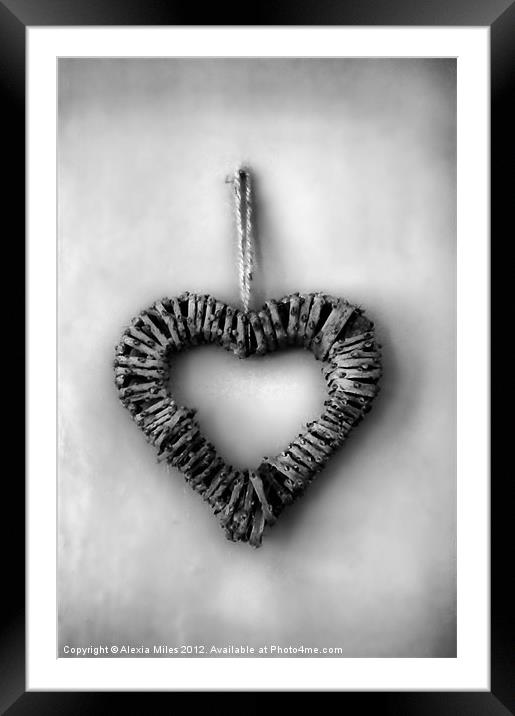 LOVE Framed Mounted Print by Alexia Miles