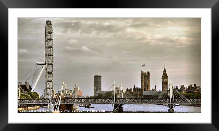 London Framed Mounted Print by Alexia Miles