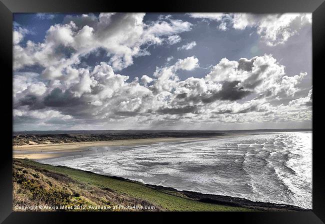 Saunton View 2 Framed Print by Alexia Miles