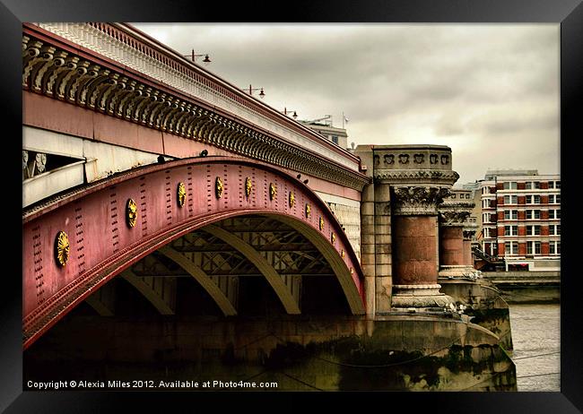 Blackfriars Road Bridge Framed Print by Alexia Miles