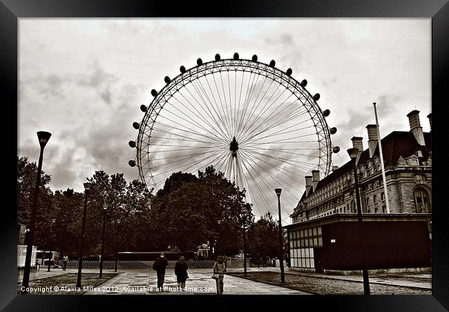The London Eye Framed Print by Alexia Miles
