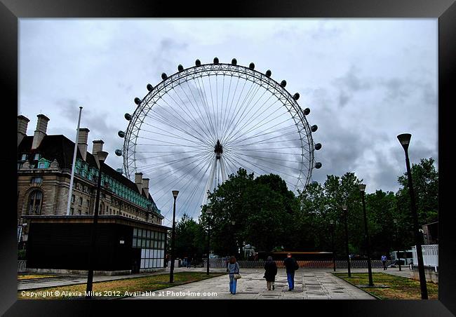 Walking towards the Eye Framed Print by Alexia Miles