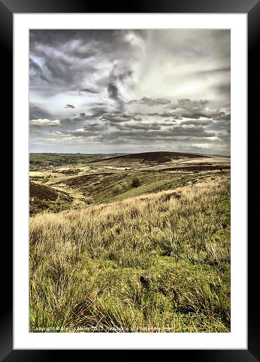 Exmoor View Framed Mounted Print by Alexia Miles