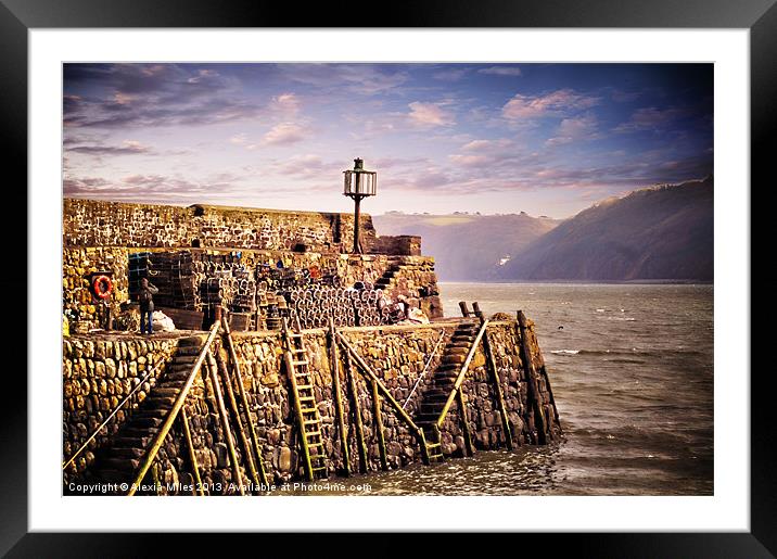 Clovelly Framed Mounted Print by Alexia Miles