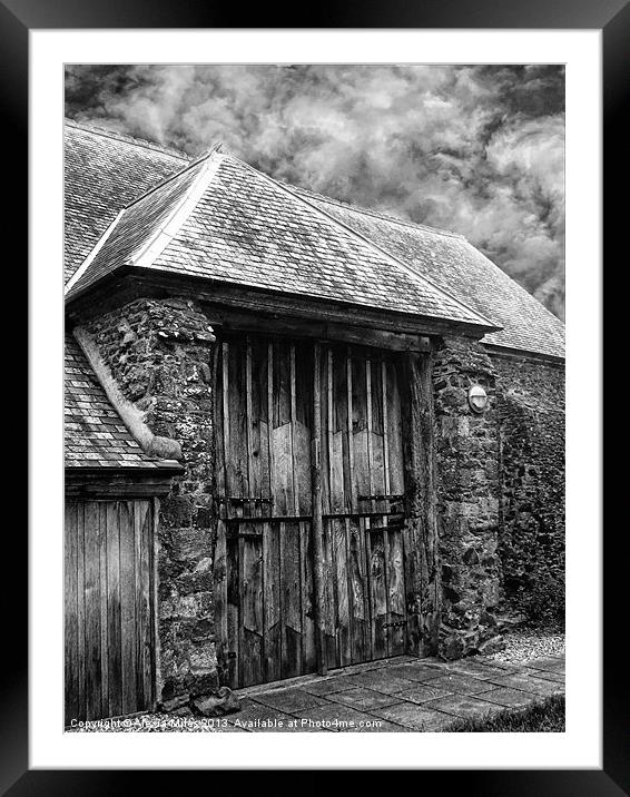 The old Barn Framed Mounted Print by Alexia Miles