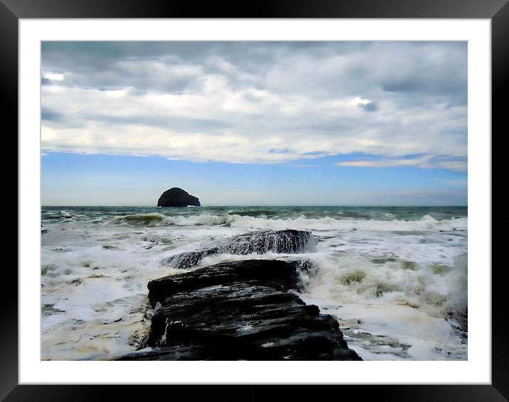Trebarwith Strand Beach Framed Mounted Print by Alexia Miles