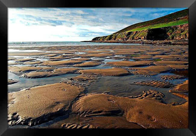 Saunton Sands Framed Print by Alexia Miles