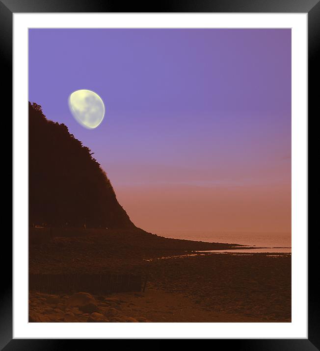 big moon Framed Mounted Print by Alexia Miles