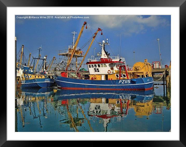  Newlyn Cornwall Framed Mounted Print by Alexia Miles