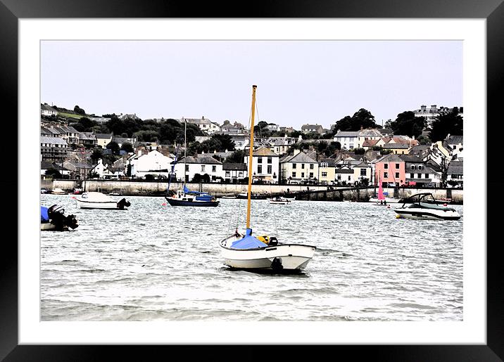 Appledore and Sea Framed Mounted Print by Alexia Miles
