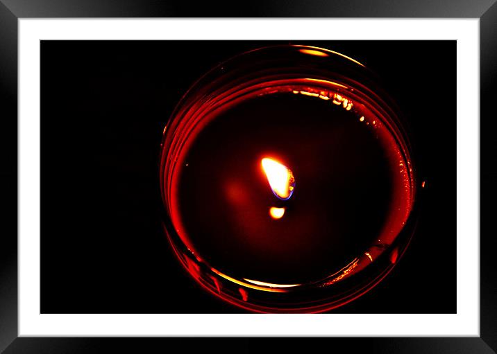 Dark as Candle Framed Mounted Print by Alexia Miles