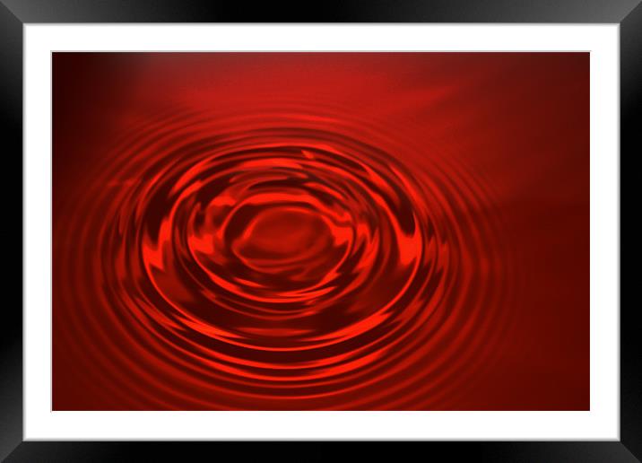 Ripple Framed Mounted Print by les tobin