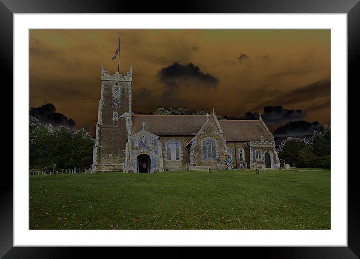 Church of St Mary Magdalene Framed Mounted Print by les tobin
