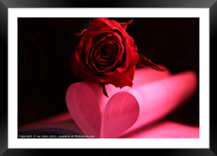 My Valentine Framed Mounted Print by les tobin