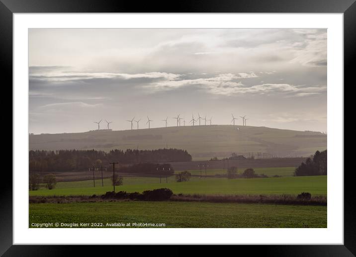 Tullo Wind Farm, Laurencekirk Framed Mounted Print by Douglas Kerr