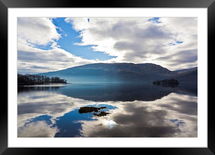 Reflections on Loch Lomond Framed Mounted Print by Douglas Kerr