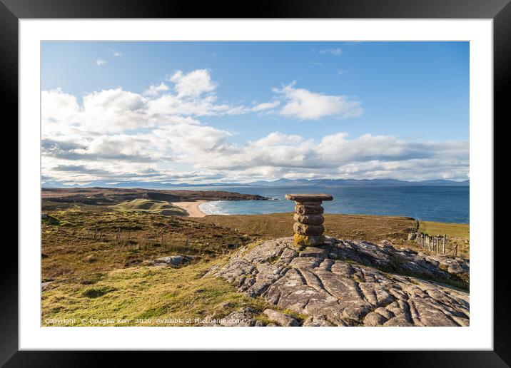 Viewpoint over Red Point, towards Skye Framed Mounted Print by Douglas Kerr
