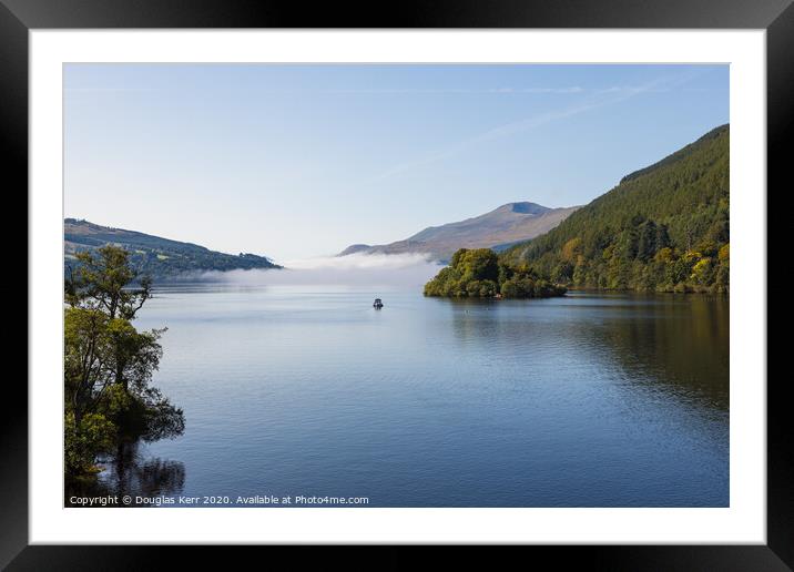 Morning clouds on Loch Tay Framed Mounted Print by Douglas Kerr