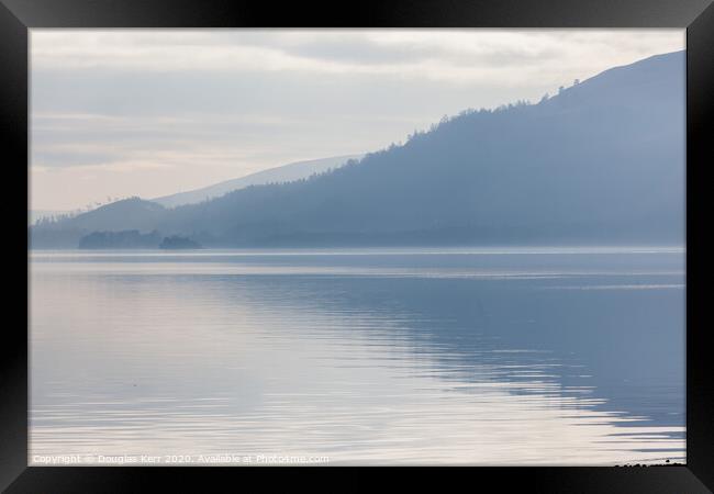 Misty reflections on Loch Lomond Framed Print by Douglas Kerr