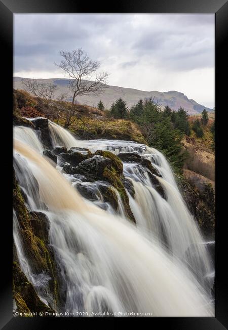 Waterfall, Loup of Fintry Framed Print by Douglas Kerr