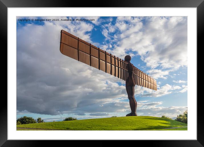 Angel of the North, rear view, Gateshead Framed Mounted Print by Douglas Kerr
