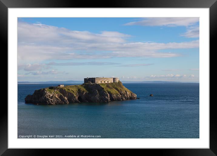 St Catherine's Island, Tenby Framed Mounted Print by Douglas Kerr