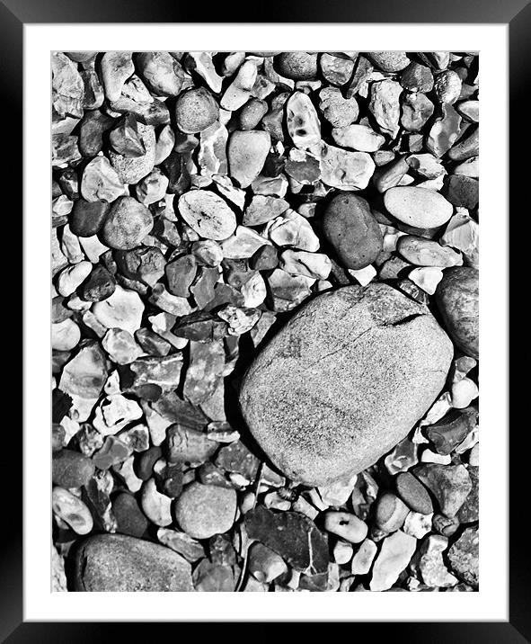 Pebbles Framed Mounted Print by Mike Sherman Photog
