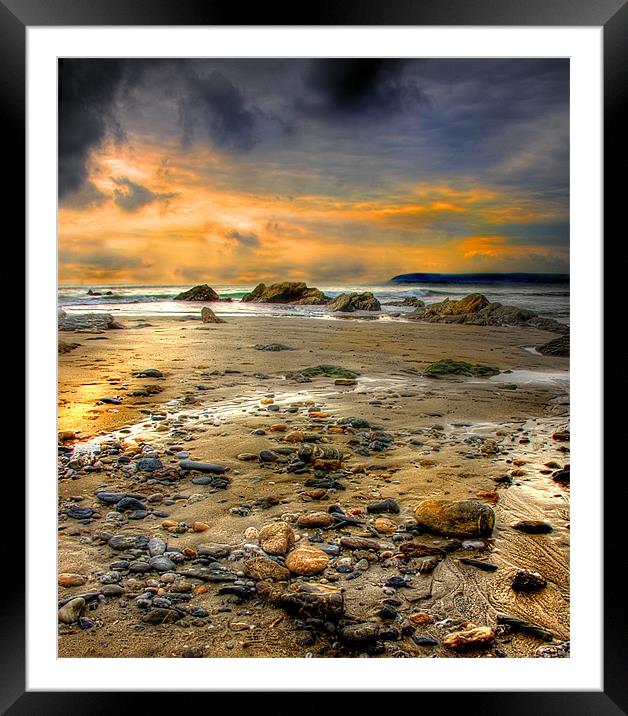 Pebble Beach Framed Mounted Print by Mike Sherman Photog