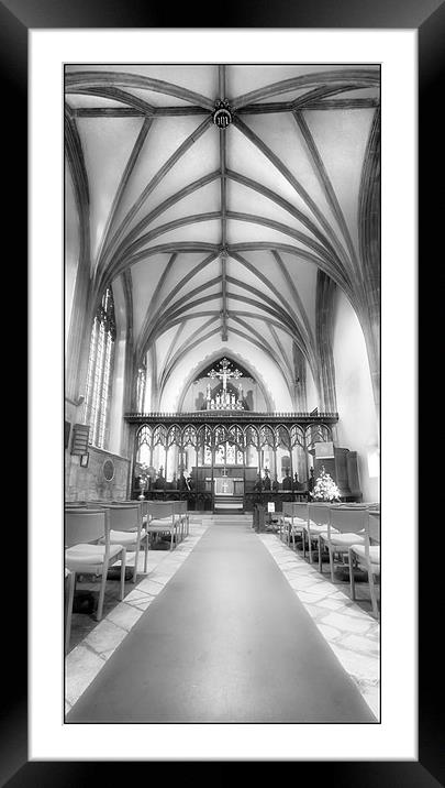 Crowland Abbey Framed Mounted Print by Mike Sherman Photog