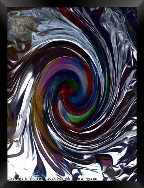 Chromium Twister Framed Print by Terry Senior