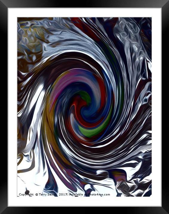 Chromium Twister Framed Mounted Print by Terry Senior