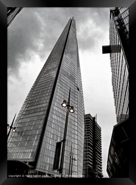 The Shard 32 London Bridge Street, London SE1 9SG Framed Print by Terry Senior