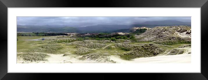 Panorama of Shell Island North Wales Framed Mounted Print by Terry Senior