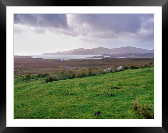 West coast of the Isle of Skye Framed Mounted Print by Terry Senior