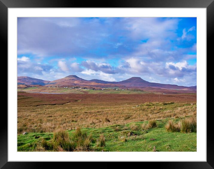 Sligachan, Cuillin Hills, Isle of Skye, Scotland Framed Mounted Print by Terry Senior