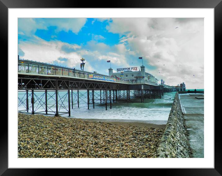 Brighton Palace Pier Framed Mounted Print by Terry Senior