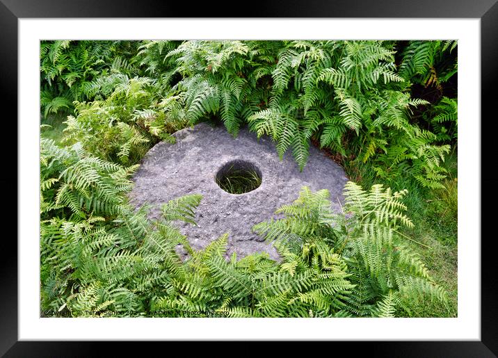 The Intriguing Millstones of the Peak District, De Framed Mounted Print by Terry Senior
